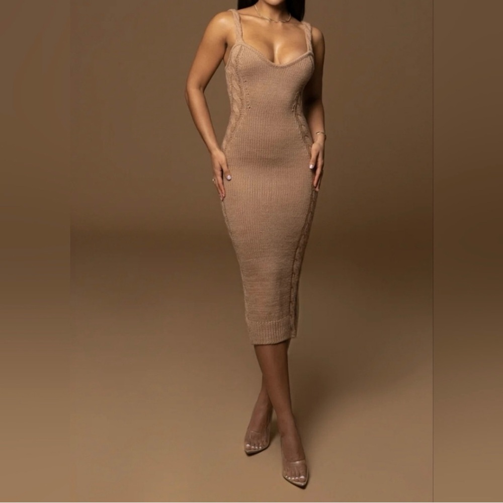 JLuxLabel Daria Sweater Knit Midi Dress Small